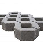 Gras betontegel 40x60x10cm grijs