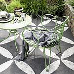 Belgian St Flower White  70X70X3,2 cm