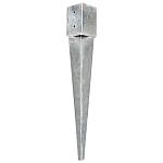Paalhouder met punt 91x91x750mm set 4 stuks