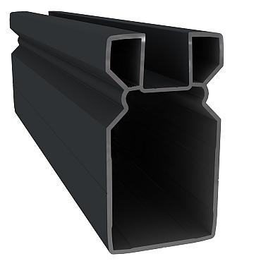 Alluminium Poortpaal 300cm Black (t.b.v poort 200 cm)