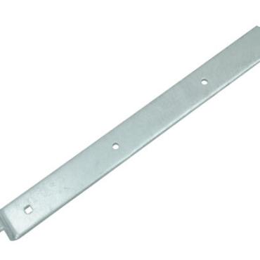 Heng met bocht 650mm, breedte: 45mm, dikte: 6mm, galvanisch verzinkt