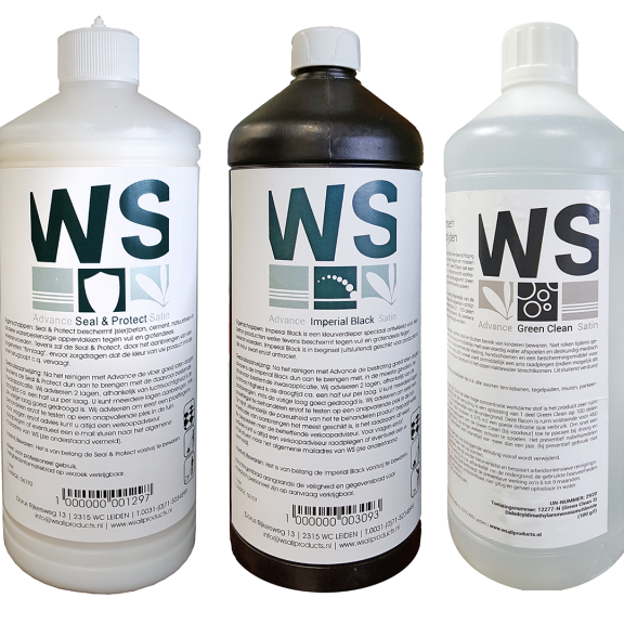 WS Imperial Black kleurverdieper voor betontegels 1 liter.