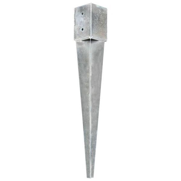 Paalhouder met punt 91x91x750mm set 4 stuks